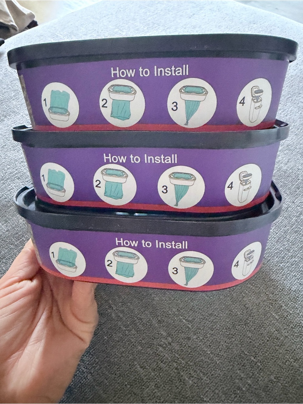 Brand new set of 3 cat litter disposal refill cartridges bag. 24ft each - Picture 4 of 5